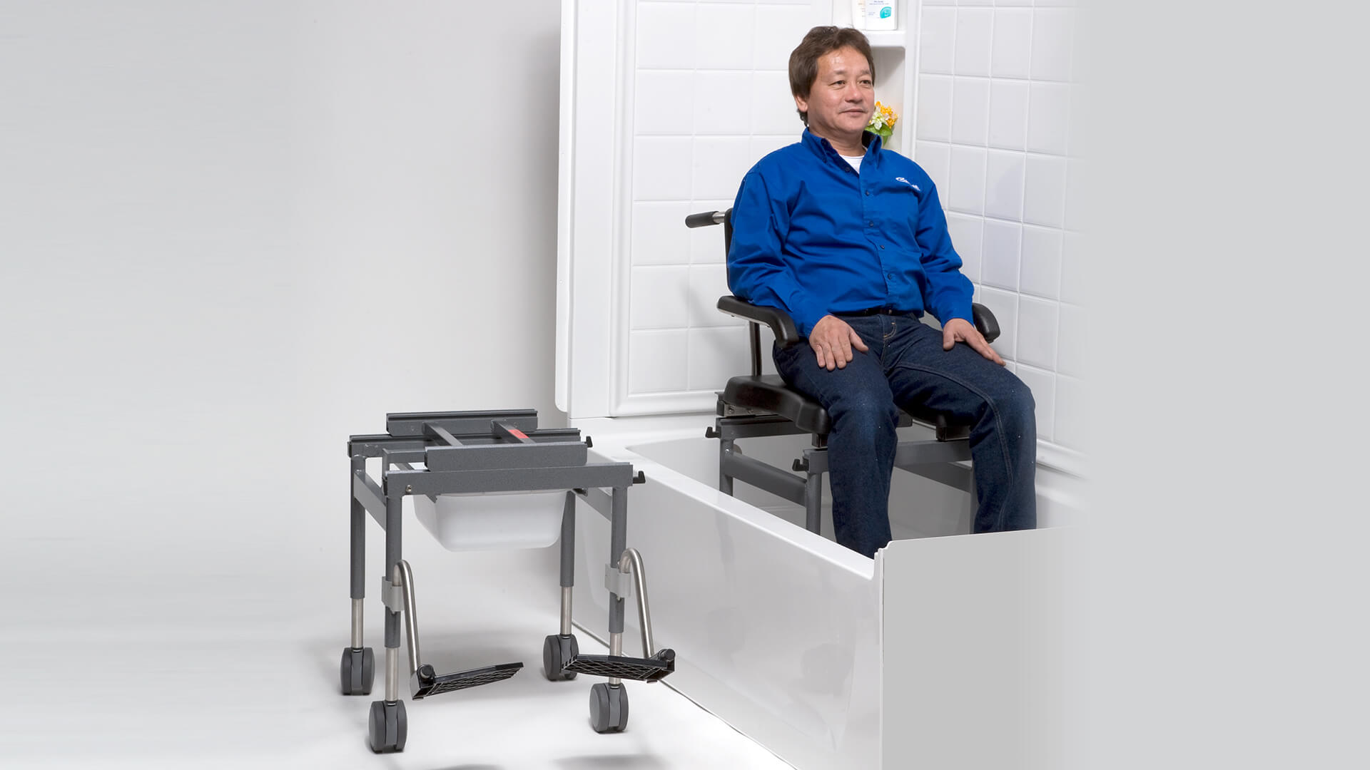 3-1 Sliding Commode Bench - Image 2