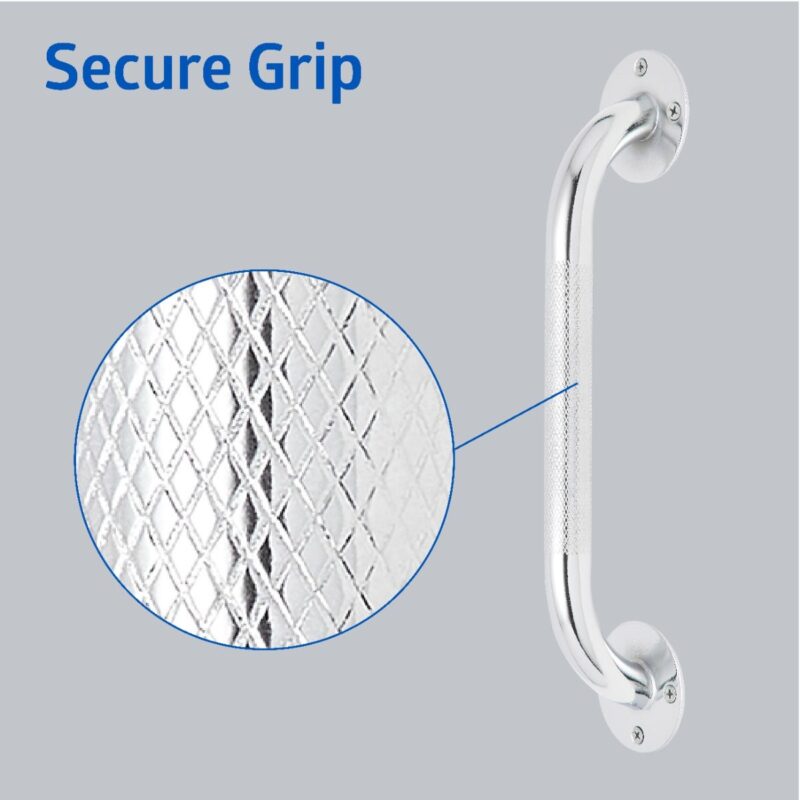 Knurled Chrome Grab Bar - Image 2