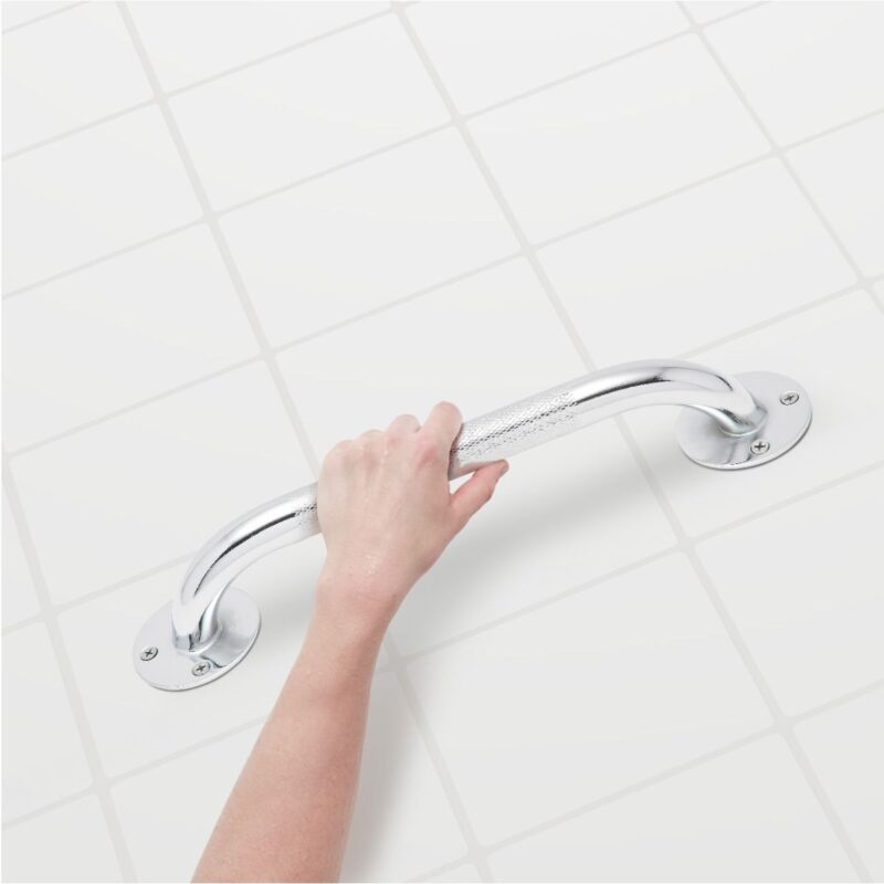 Knurled Chrome Grab Bar - Image 4